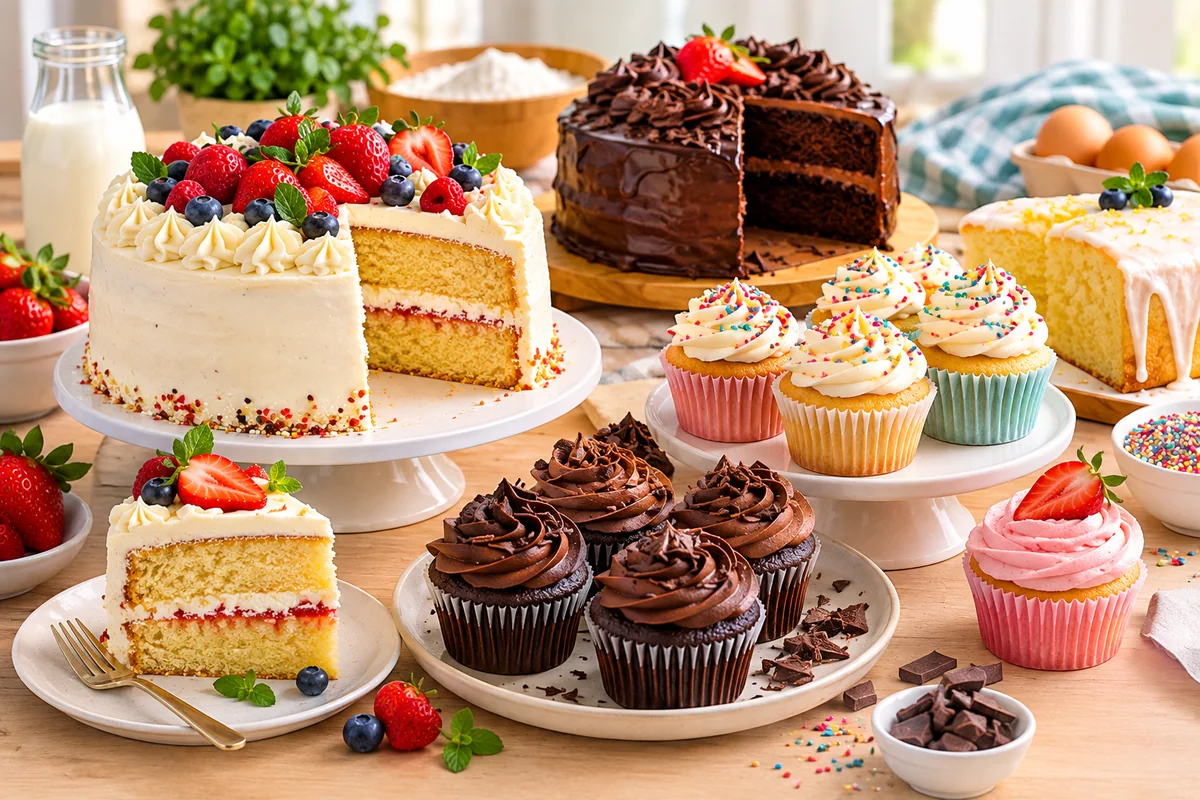 Simple and delicious cakes and cupcakes to try